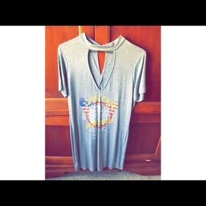 Guess Cut-Out Teeshirt Dress